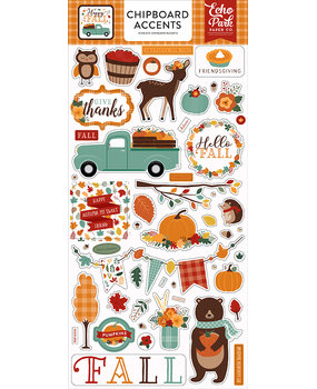 Echo Park Happy Fall 6x13 Inch Chipboard Accents (HAP219021) (DISCONTINUED) Echo Park Happy Fall 6x13 Inch Chipboard Accents (HAP219021) (DISCONTINUED)