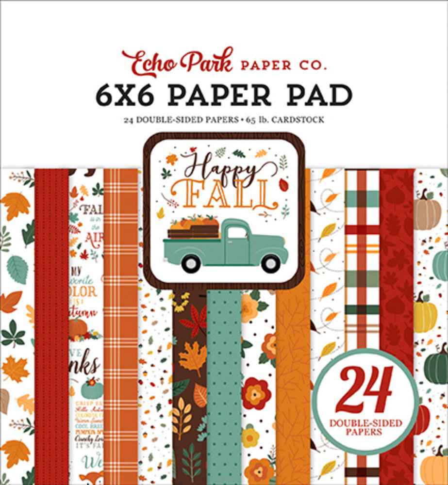 Echo Park Happy Fall 6x6 Paper Pad (HAP219023) (OUTLET) Echo Park Happy Fall 6x6 Paper Pad (HAP219023) (OUTLET)