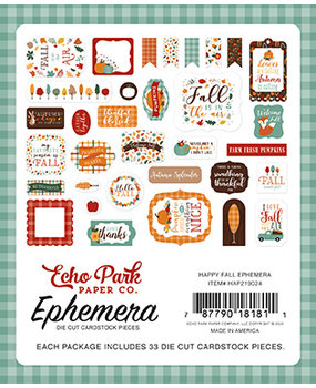 Echo Park Happy Fall Ephemera (HAP129024) (DISCONTINUED)