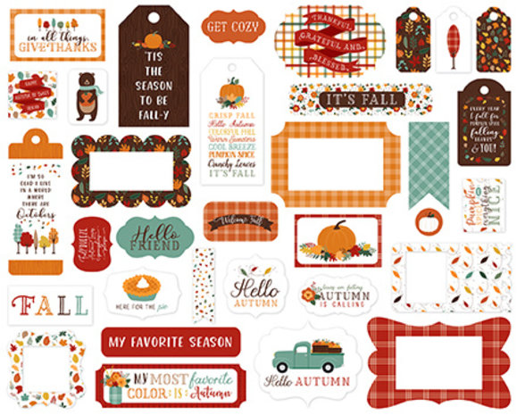 Echo Park Happy Fall Frames & Tags (HAP219025) (OUTLET)