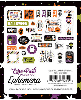 Echo Park I Love Halloween Ephemera (ILH218024) (DISCONTINUED) Echo Park I Love Halloween Ephemera (ILH218024) (DISCONTINUED)