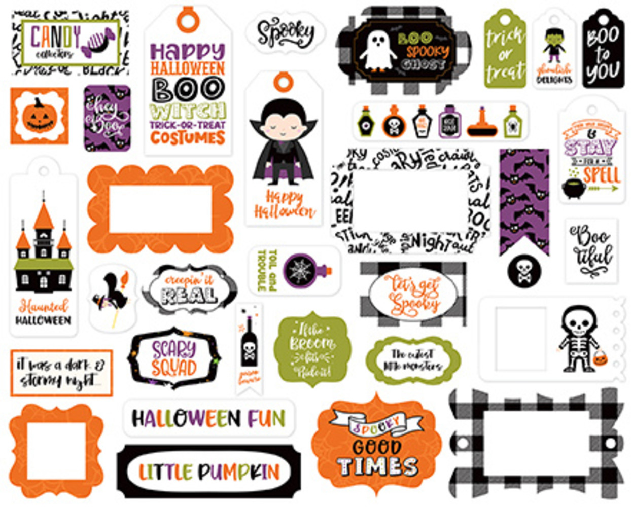 Echo Park I Love Halloween Frames & Tags (ILH218025) (OUTLET)