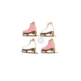 Prima Marketing Sugar Cookie Christmas Metal Charms Skates (996581) (DISCONTINUED)