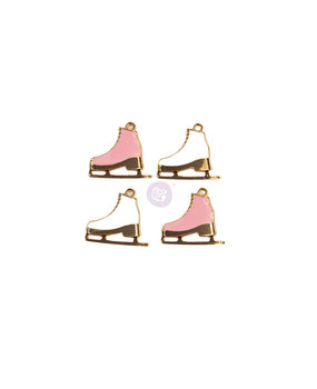 Prima Marketing Sugar Cookie Christmas Metal Charms Skates (996581) (DISCONTINUED)