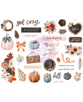 Prima Marketing Pumpkin & Spice Chipboards (647810) (DISCONTINUED)