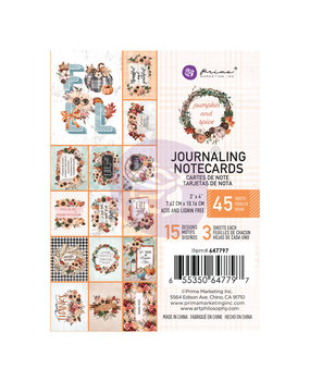 Prima Marketing Pumpkin & Spice 3x4 Inch Journaling Cards (647797) (DISCONTINUED)