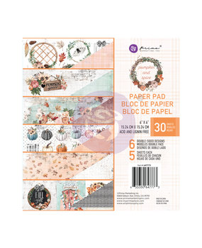 Prima Marketing Pumpkin & Spice 6x6 Inch Paper Pad (647773) (DISCONTINUED)