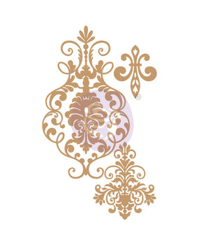 Prima Marketing Elegant Damask Chipboard Diecut (647315) (DISCONTINUED)
