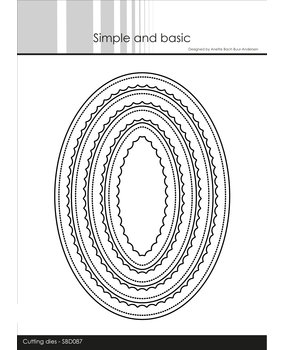 Simple and Basic Inner Scallop Oval Dies (SBD087) (OUTLET)