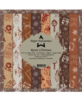 Paper Favourites Rustic Christmas 6x6 Inch Paper Pack (PF143) (DISCONTINUED)