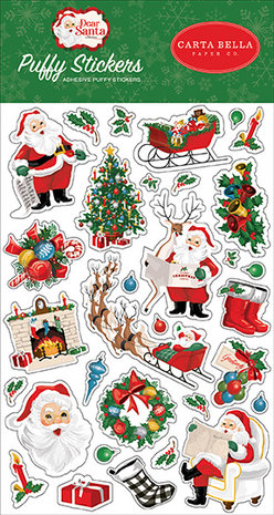 Carta Bella Dear Santa Puffy Stickers (CBDE125066) (OUTLET) Carta Bella Dear Santa Puffy Stickers (CBDE125066) (OUTLET)