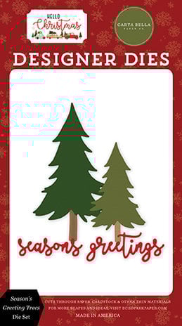 Carta Bella Season's Greeting Trees Dies (CBHC124042) (OUTLET) Carta Bella Season's Greeting Trees Dies (CBHC124042) (OUTLET)