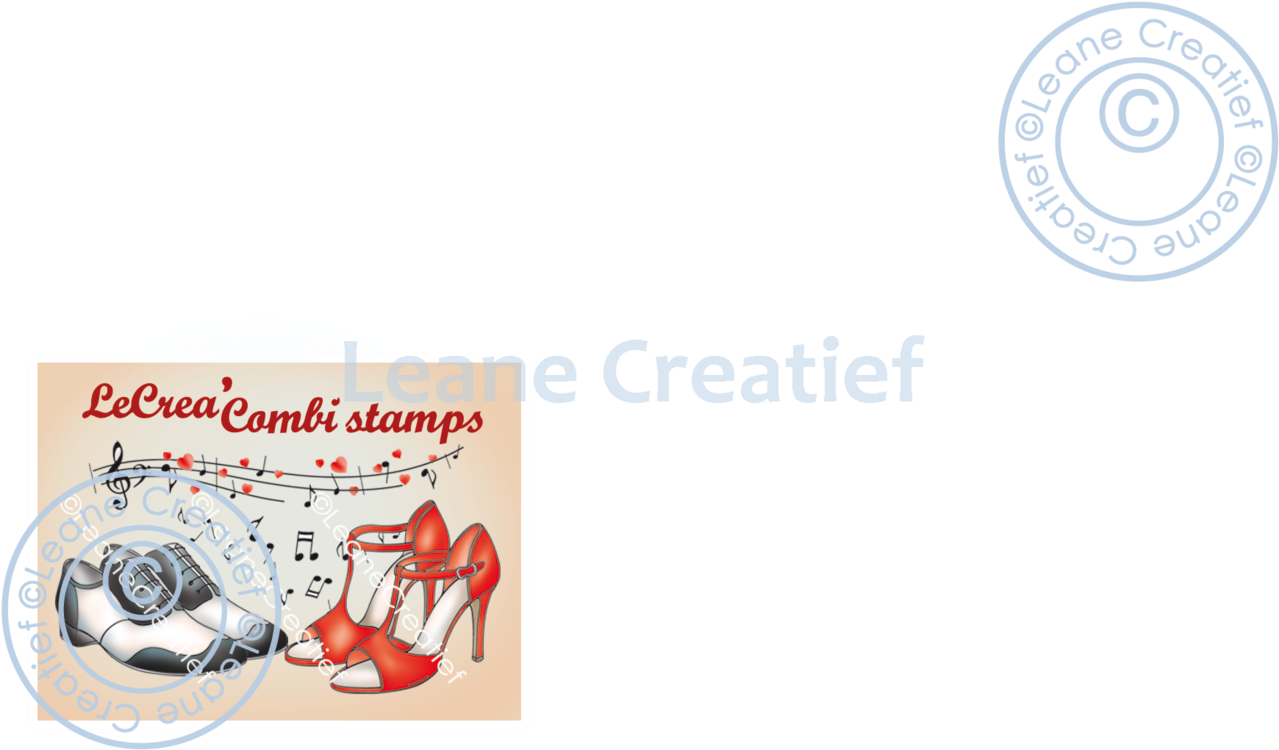 Leane Creatief LeCreaDesign® combi clear stamp Dancing shoes (OUTLET)