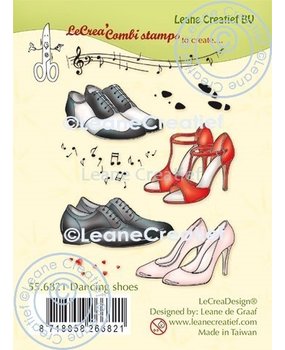 Leane Creatief LeCreaDesign® combi clear stamp Dancing shoes (OUTLET)