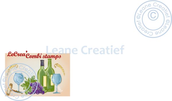Leane Creatief LeCreaDesign® combi clear stamp Wine & Beer (OUTLET)