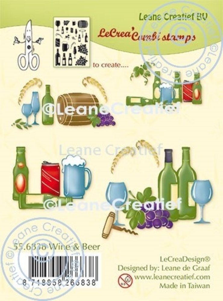 Leane Creatief Wine & Beer Clear Stamps (55.6838) (DISCONTINUED) Leane Creatief Wine & Beer Clear Stamps (55.6838) (DISCONTINUED)