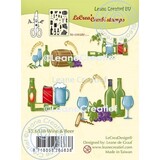 Leane Creatief LeCreaDesign® combi clear stamp Wine & Beer (OUTLET)