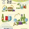 Leane Creatief LeCreaDesign® combi clear stamp Wine & Beer (OUTLET)