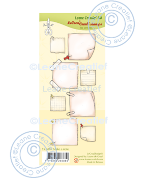Leane Creatief LeCreaDesign® combi clear stamp Make a note (55.6869) (OUTLET)