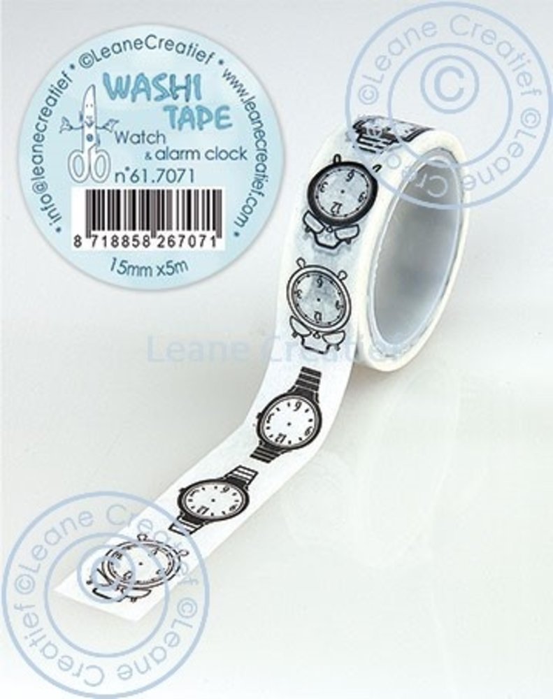 Leane Creatief Washi Tape Watch & Alarm Clock (61.7071) (DISCONTINUED)