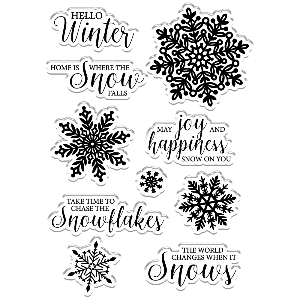 Crafter's Companion Glittering Snowflakes A6 Clear Stamp Chase The Snowflakes (S-GS-ST-CHTS) (OUTLET) Crafter's Companion Glittering Snowflakes A6 Clear Stamp Chase The Snowflakes (S-GS-ST-CHTS) (OUTLET)