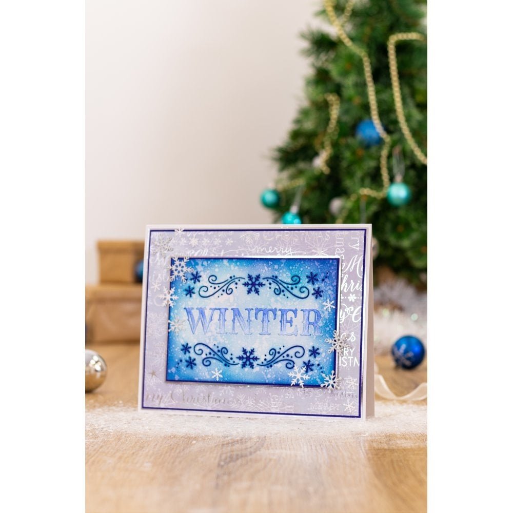 Crafter's Companion Glittering Snowflakes Stamp & Die Winter Solstice (S-GS-STD-WISO) (OUTLET)