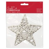 Papermania Create Christmas Rattan Star White 140mm (PMA 174459) (DISCONTINUED)