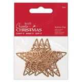 Papermania Create Christmas Rattan Stars 60mm (3pcs) (PMA 174464) (DISCONTINUED)