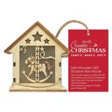 Papermania Create Christmas Mini Wooden LED Shadow Box House Rocking Horse (PMA 174961) (DISCONTINUED)