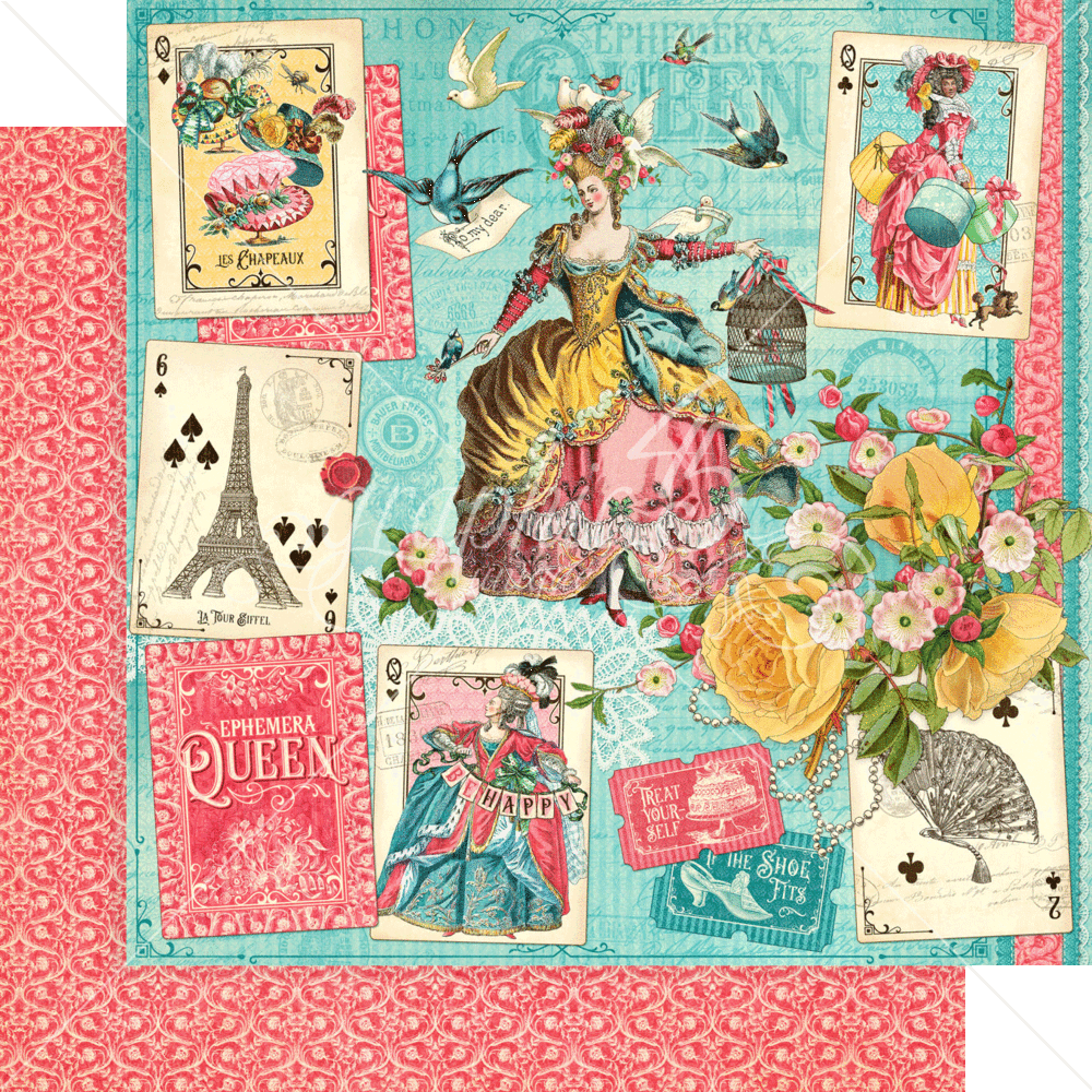 Graphic 45 Ephemera Queen 12x12 Inch Collection Pack (4502104) (OUTLET) Graphic 45 Ephemera Queen 12x12 Inch Collection Pack (4502104) (OUTLET)
