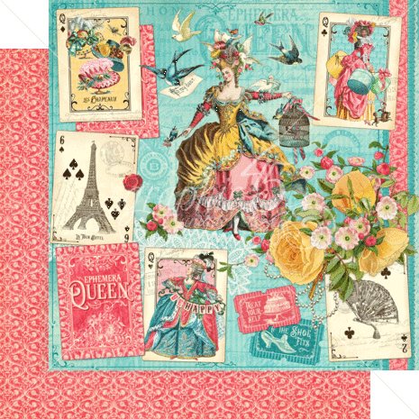 Graphic 45 Ephemera Queen 12x12 Inch Collection Pack (4502104) (OUTLET) Graphic 45 Ephemera Queen 12x12 Inch Collection Pack (4502104) (OUTLET)