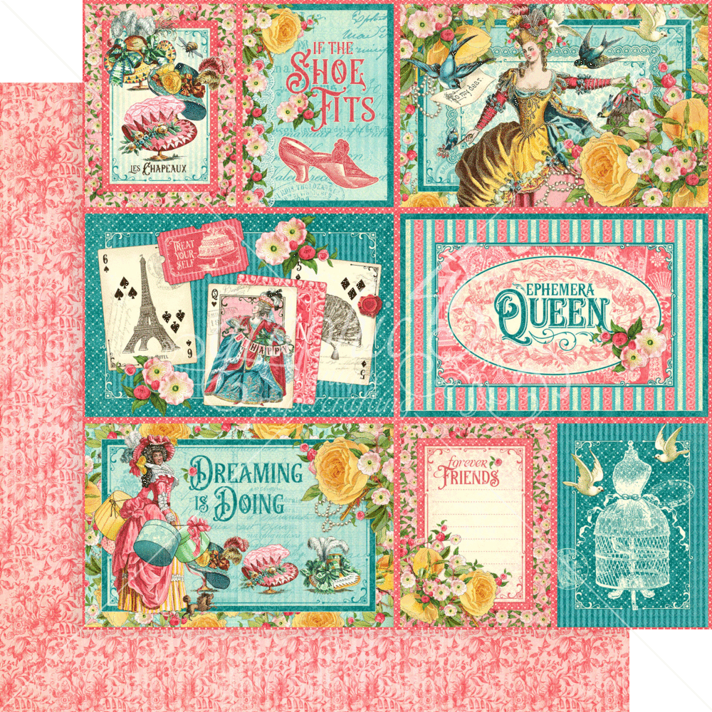 Graphic 45 Ephemera Queen 12x12 Inch Collection Pack (4502104) (OUTLET) Graphic 45 Ephemera Queen 12x12 Inch Collection Pack (4502104) (OUTLET)