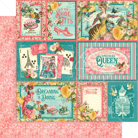 Graphic 45 Ephemera Queen 12x12 Inch Collection Pack (4502104) (OUTLET) Graphic 45 Ephemera Queen 12x12 Inch Collection Pack (4502104) (OUTLET)