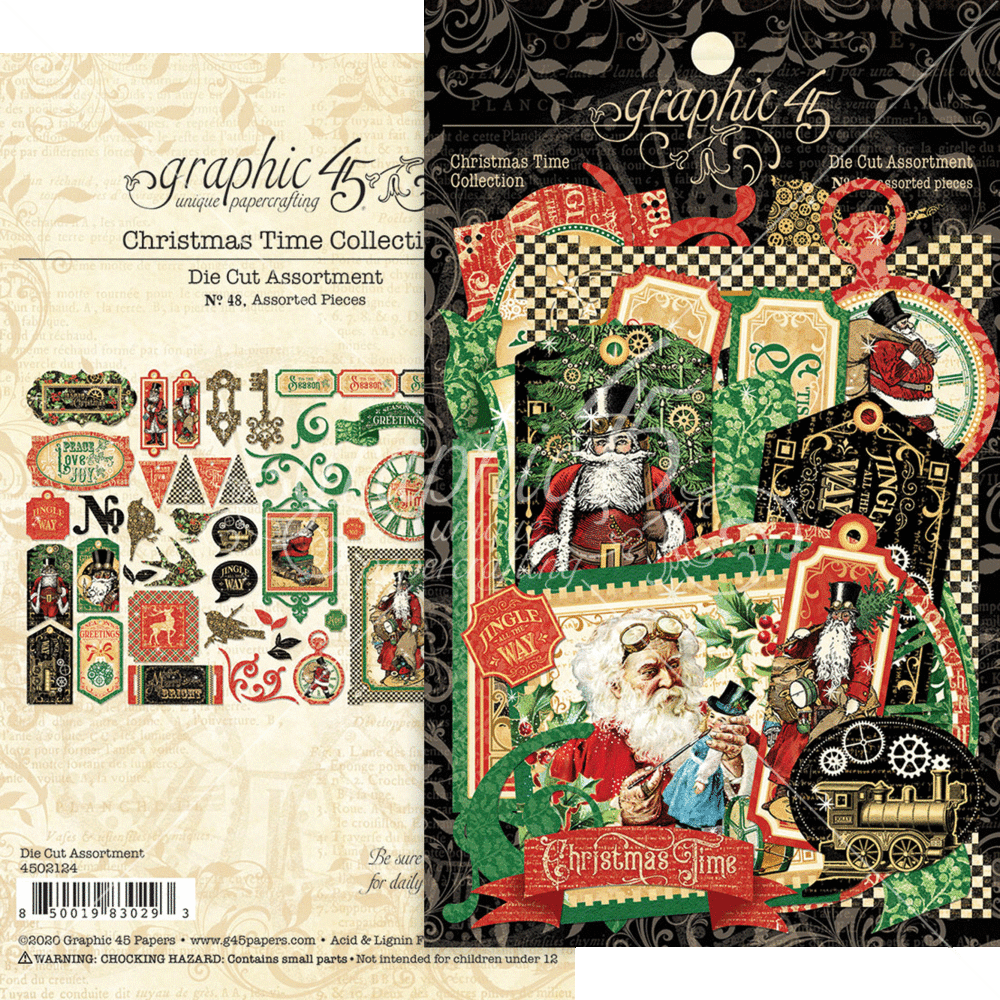 Graphic 45 Christmas Time Die-cut Assortment (4502124) (OUTLET)