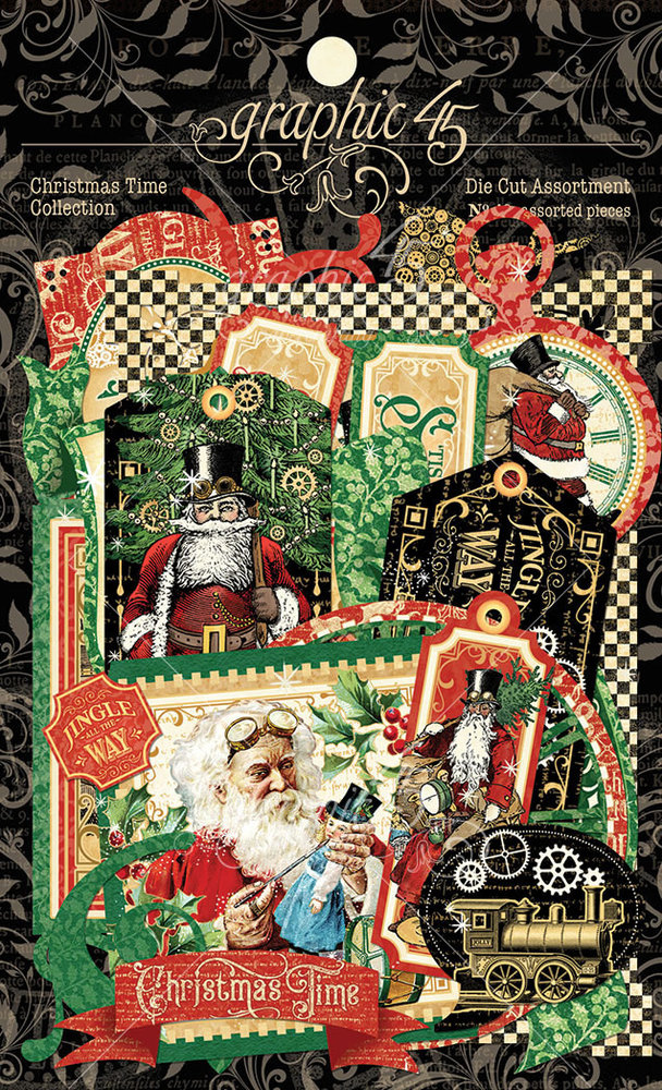 Graphic 45 Christmas Time Die-cut Assortment (4502124) (OUTLET)
