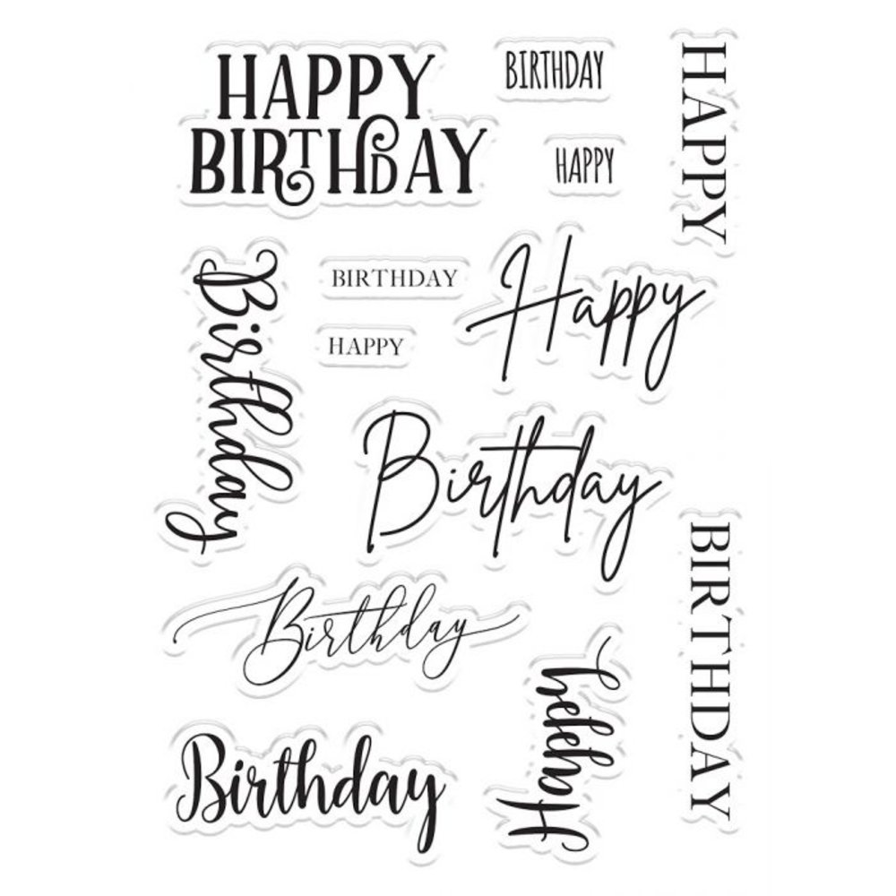 Visible Image - Happy Birthday - Clear Polymer Stamp Set – Topflight Stamps,  LLC