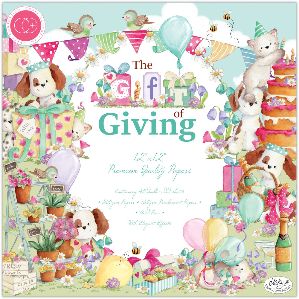 Craft Consortium The Gift of Giving 12x12 Inch Paper Pad (CCPPAD019) (DISCONTINUED)