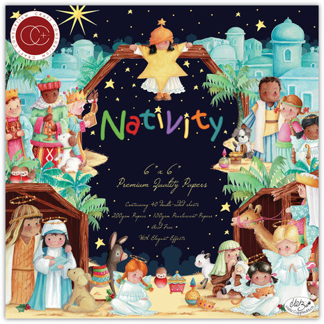 Craft Consortium Nativity 6x6 Inch Paper Pad (CCPPAD021B) (DISCONTINUED) Craft Consortium Nativity 6x6 Inch Paper Pad (CCPPAD021B) (DISCONTINUED)