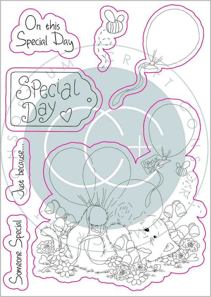 Craft Consortium The Gift of Giving Clear Stamps Special Day (CCSTMP040) (DISCONTINUED)