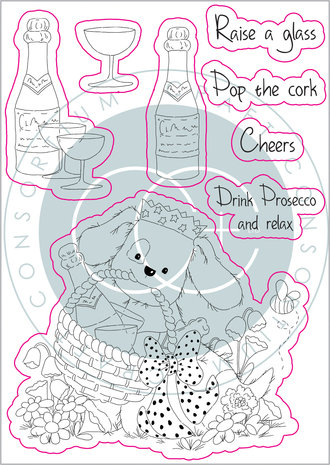 Craft Consortium The Gift of Giving Clear Stamps Pop the Cork (CCSTMP042) (DISCONTINUED) Craft Consortium The Gift of Giving Clear Stamps Pop the Cork (CCSTMP042) (DISCONTINUED)