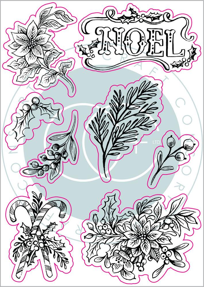 Craft Consortium Noel Clear Stamps Flora (CCSTMP046) (DISCONTINUED)