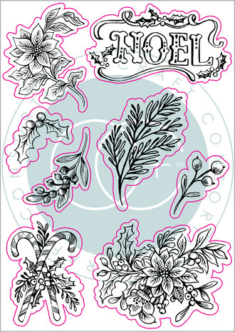 Craft Consortium Noel Clear Stamps Flora (CCSTMP046) (DISCONTINUED)