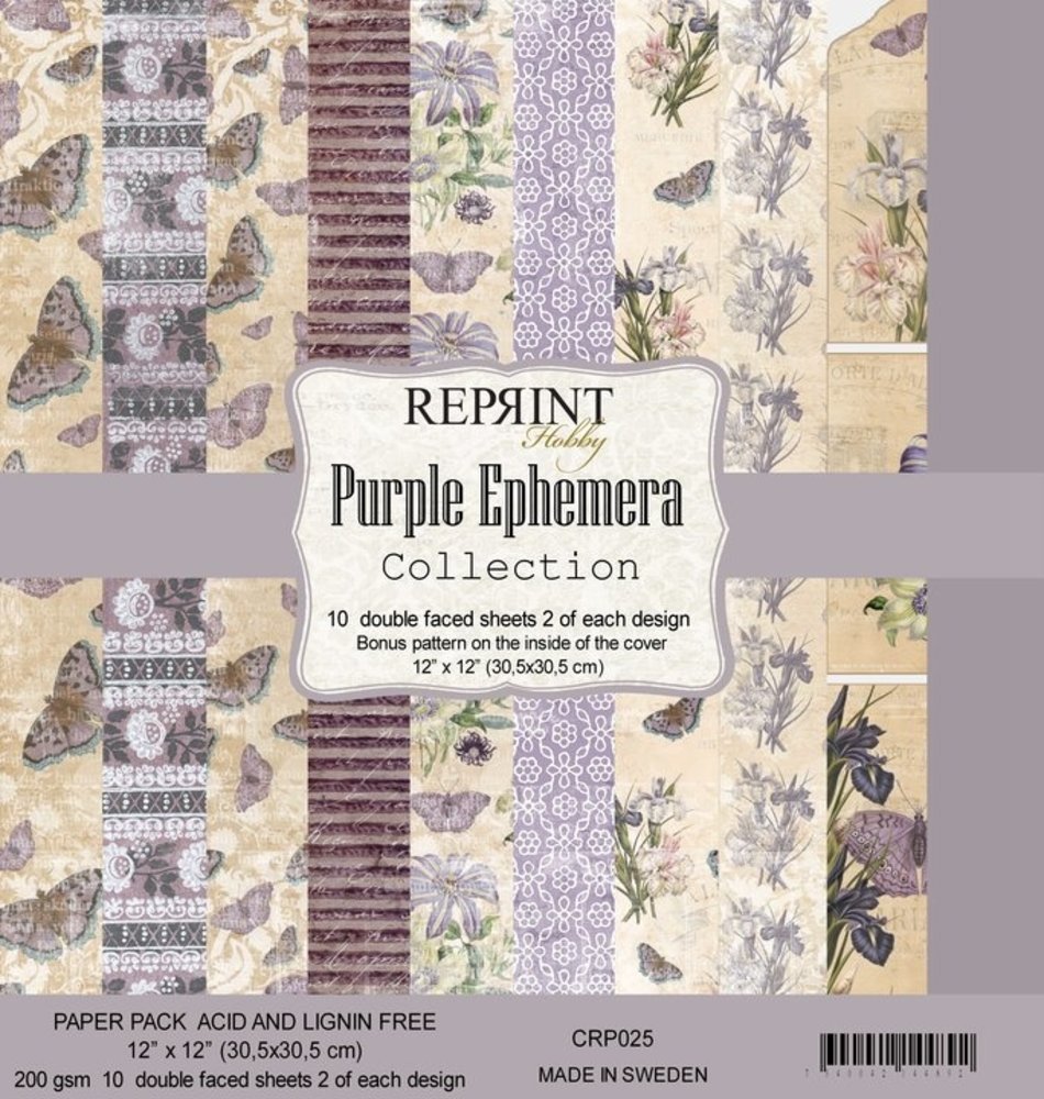 Reprint Purple Ephemera Collection 12x12 Inch Paper Pack (CRP025) (DISCONTINUED) Reprint Purple Ephemera Collection 12x12 Inch Paper Pack (CRP025) (DISCONTINUED)