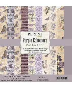 Reprint Purple Ephemera Collection 12x12 Inch Paper Pack (CRP025) (DISCONTINUED) Reprint Purple Ephemera Collection 12x12 Inch Paper Pack (CRP025) (DISCONTINUED)
