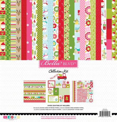 Bella BLVD Fa La La 12x12 Inch Collection Kit (BB2359) (DISCONTINUED) Bella BLVD Fa La La 12x12 Inch Collection Kit (BB2359) (DISCONTINUED)