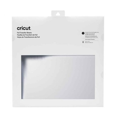 Cricut Foil Transfer Sheets 30x30cm Silver (8pcs) (2008719) (DISCONTINUED)