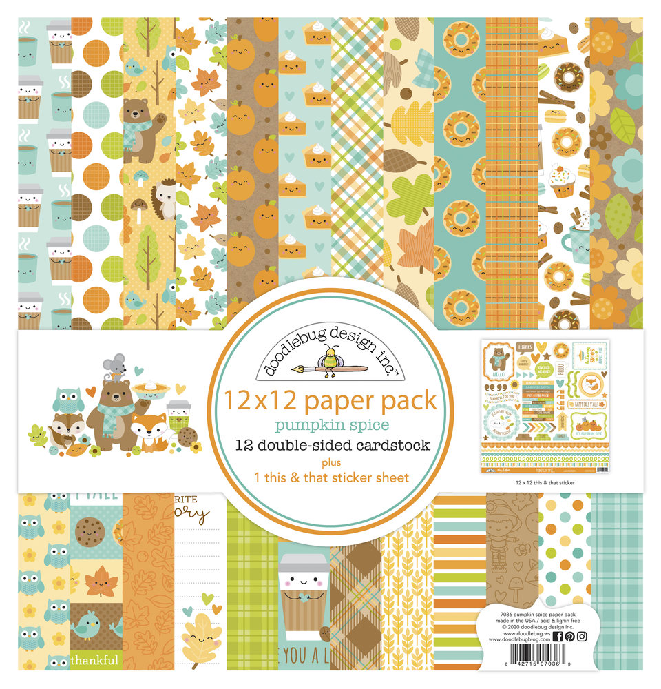 Doodlebug Design Pumpkin Spice 12x12 Inch Collection Pack (7036) (DISCONTINUED) Doodlebug Design Pumpkin Spice 12x12 Inch Collection Pack (7036) (DISCONTINUED)