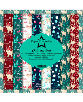 Paper Favourites Christmas Deer 6x6 Inch Paper Pack (PF148) (DISCONTINUED)