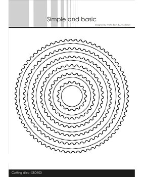 Simple and Basic Stamp Round Dies (SBD103) (OUTLET)