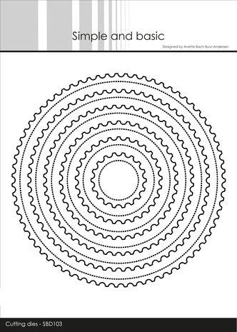 Simple and Basic Stamp Round Dies (SBD103) (OUTLET)